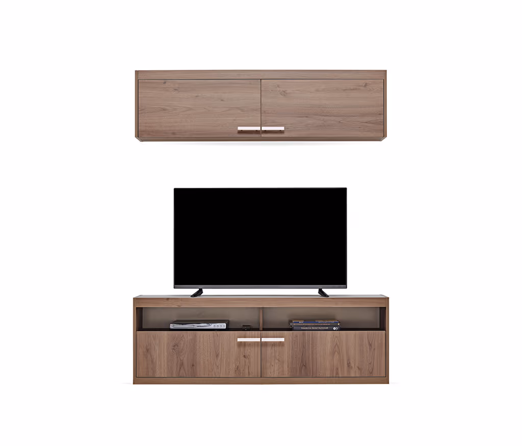 Pavia Walnut TV Unit Combination 1