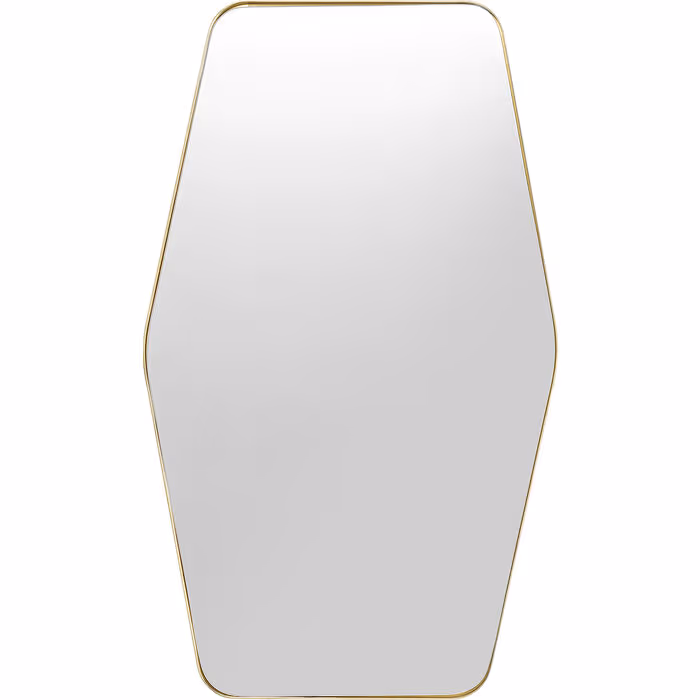 Ogledalo Shape Hexagon Brass 64×94,5cm