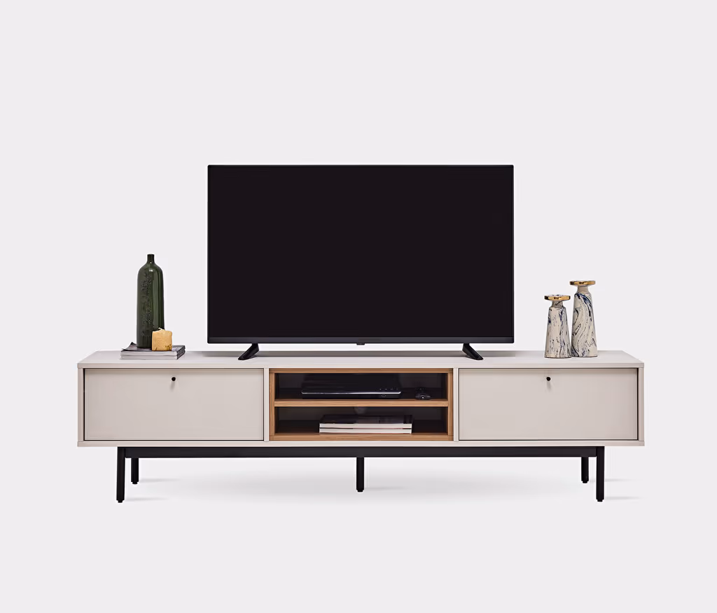 Loreto Off-White-Walnut TV Stand