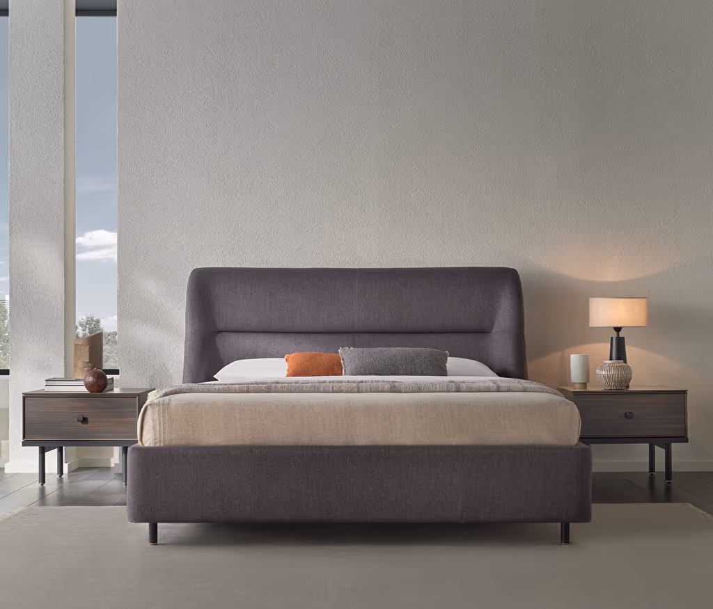 Parma Bed Base with Headboard for Teens