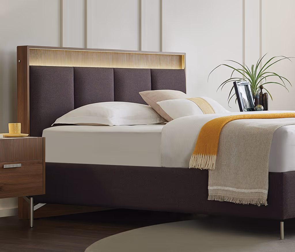 Pavia Bed Base with Headboard for Teens
