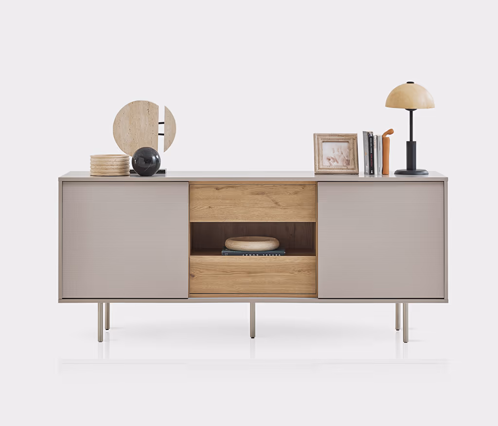 Cante Oak-Beige Sideboard