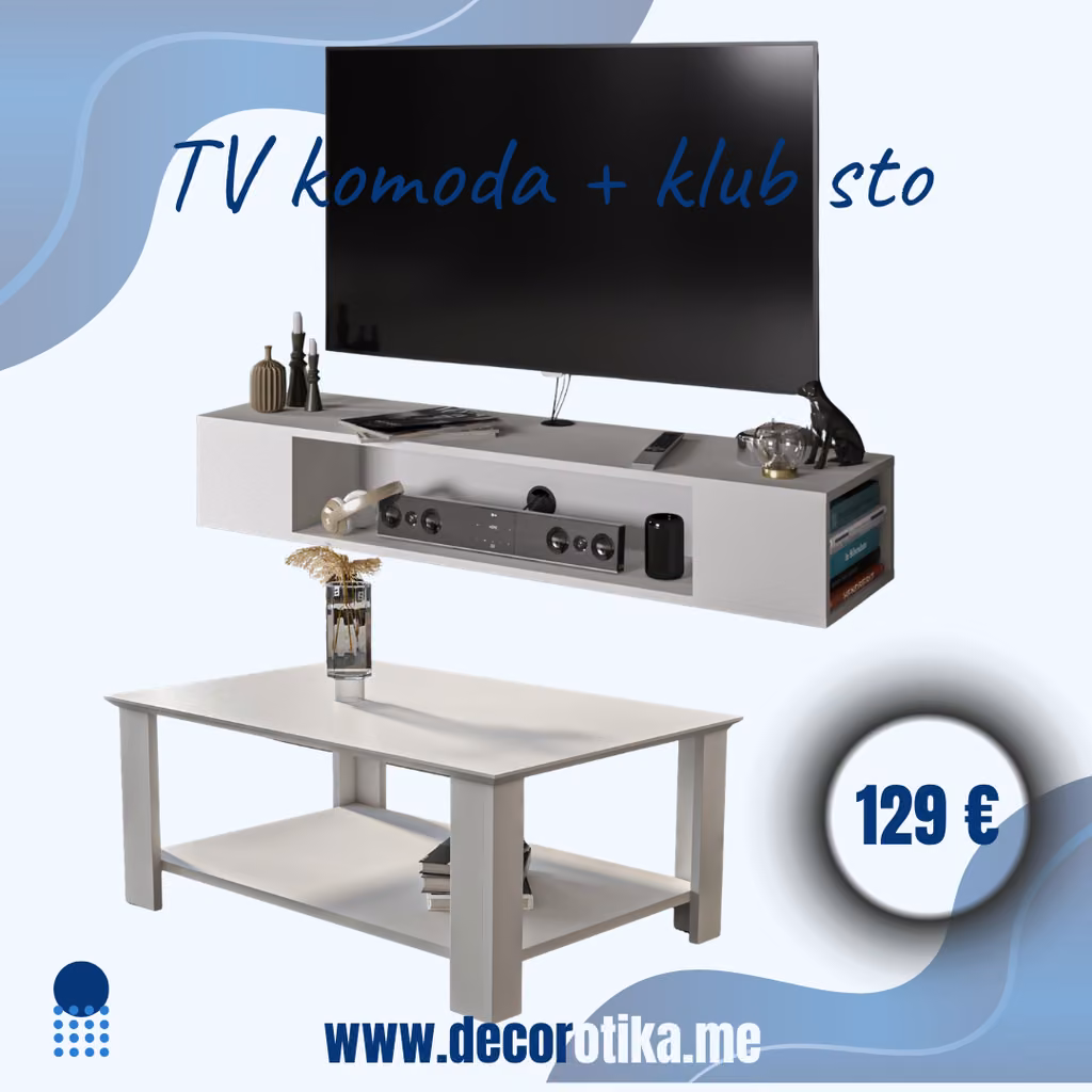 TV komoda Peti i klub sto Leroy
