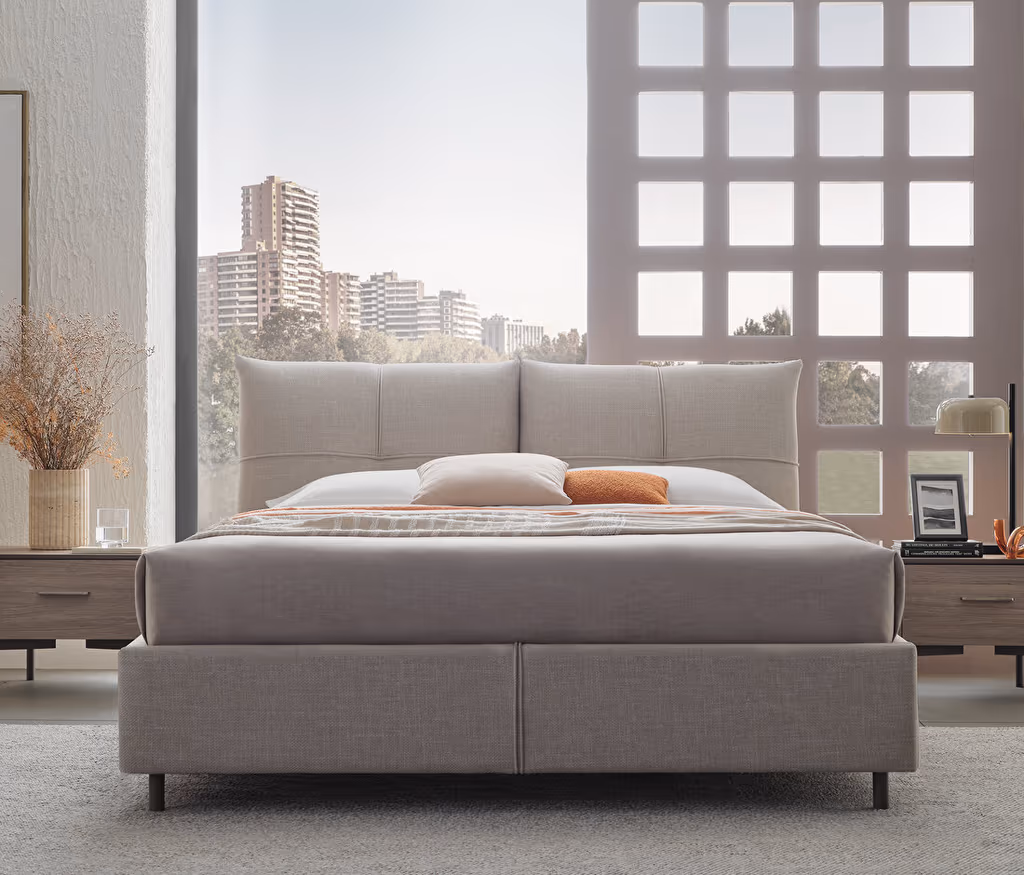 Varena Bed Base with Headboard for Teens