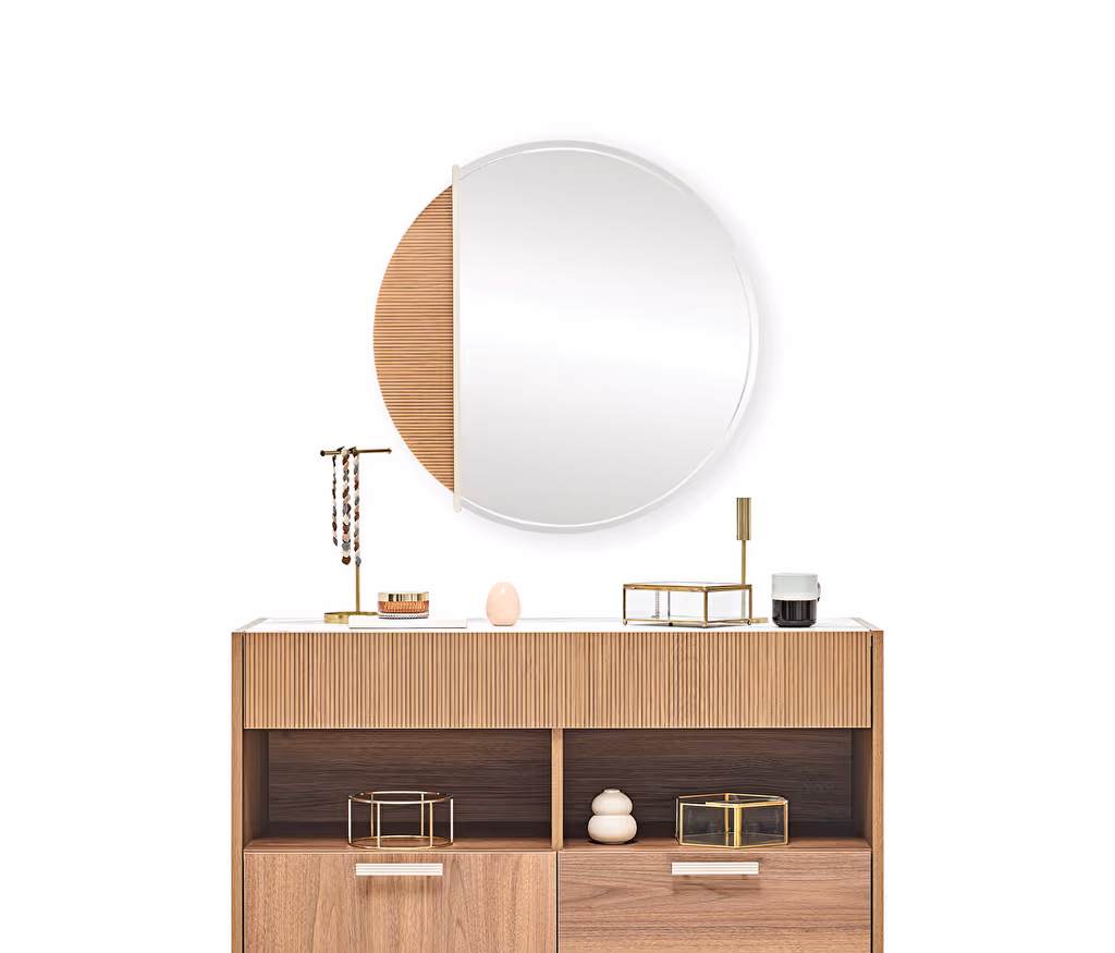 Pavia Chest of Drawers & Vanity Table Mirror