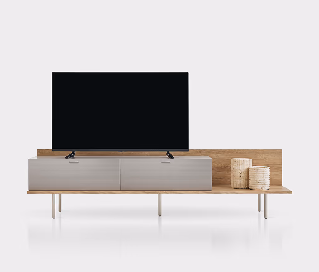 Cante Oak-Beige TV Stand