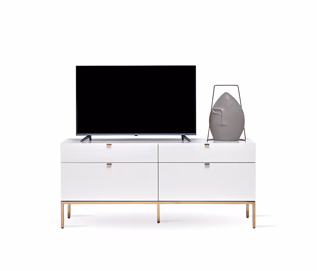 Legato White TV Stand