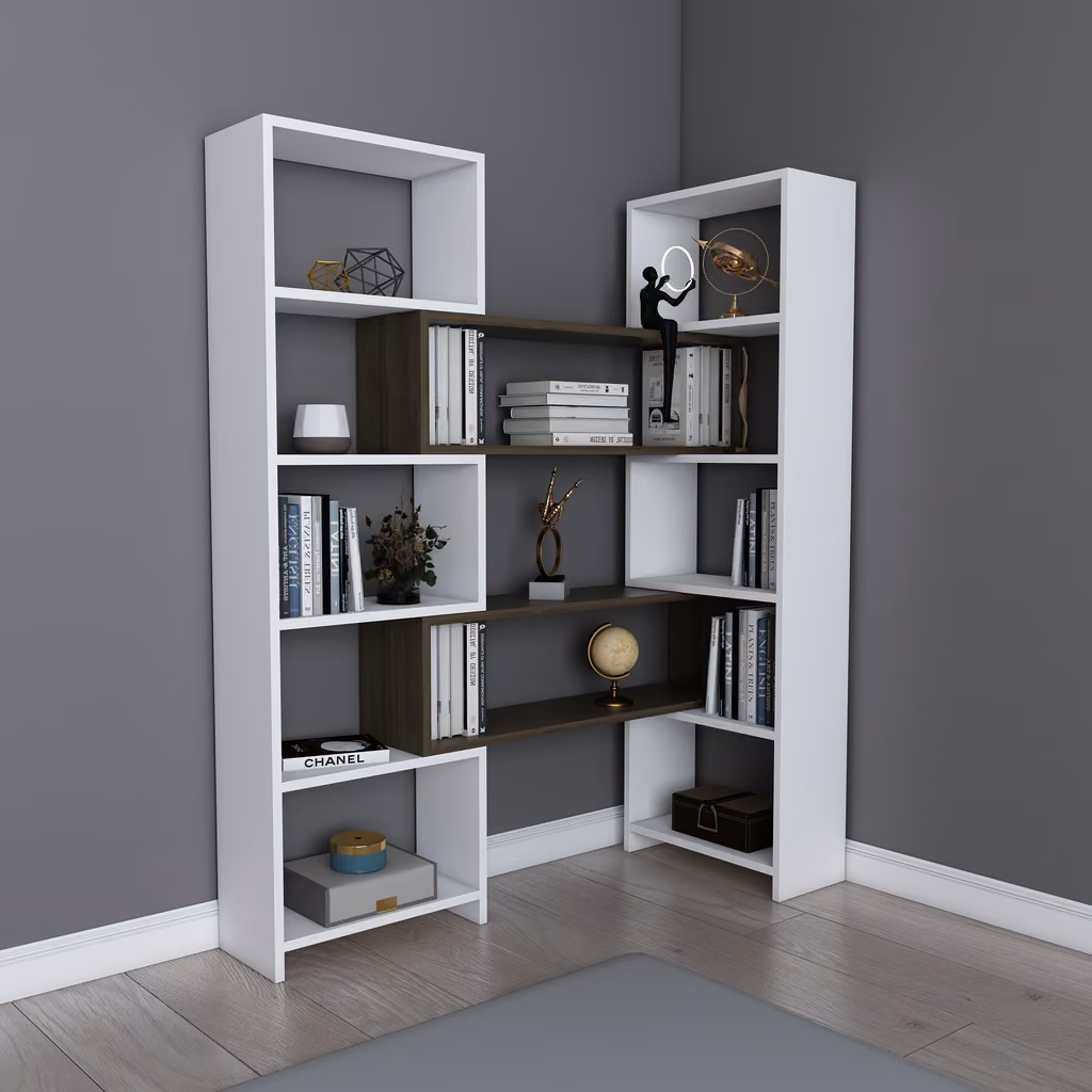 POYRAZ polica White&Walnut