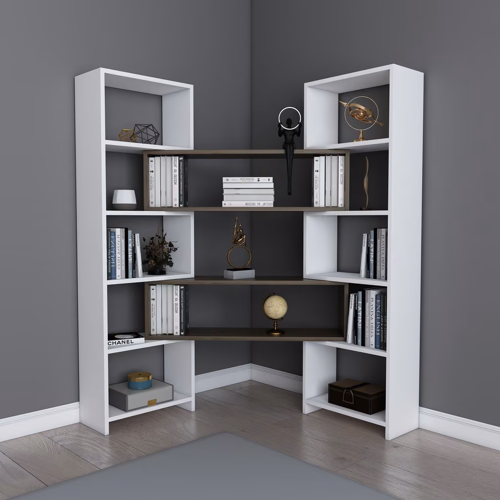 POYRAZ polica White&Walnut