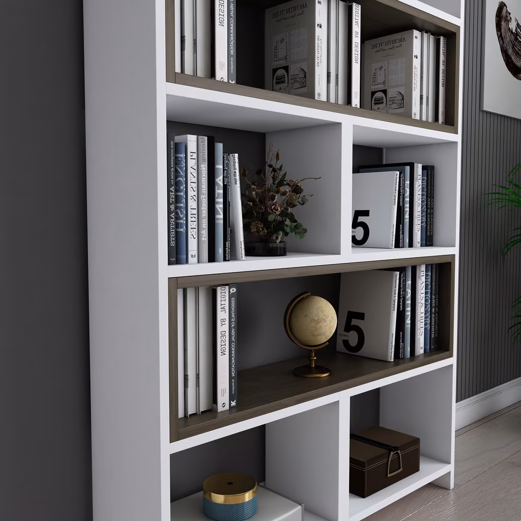 POYRAZ polica White&Walnut
