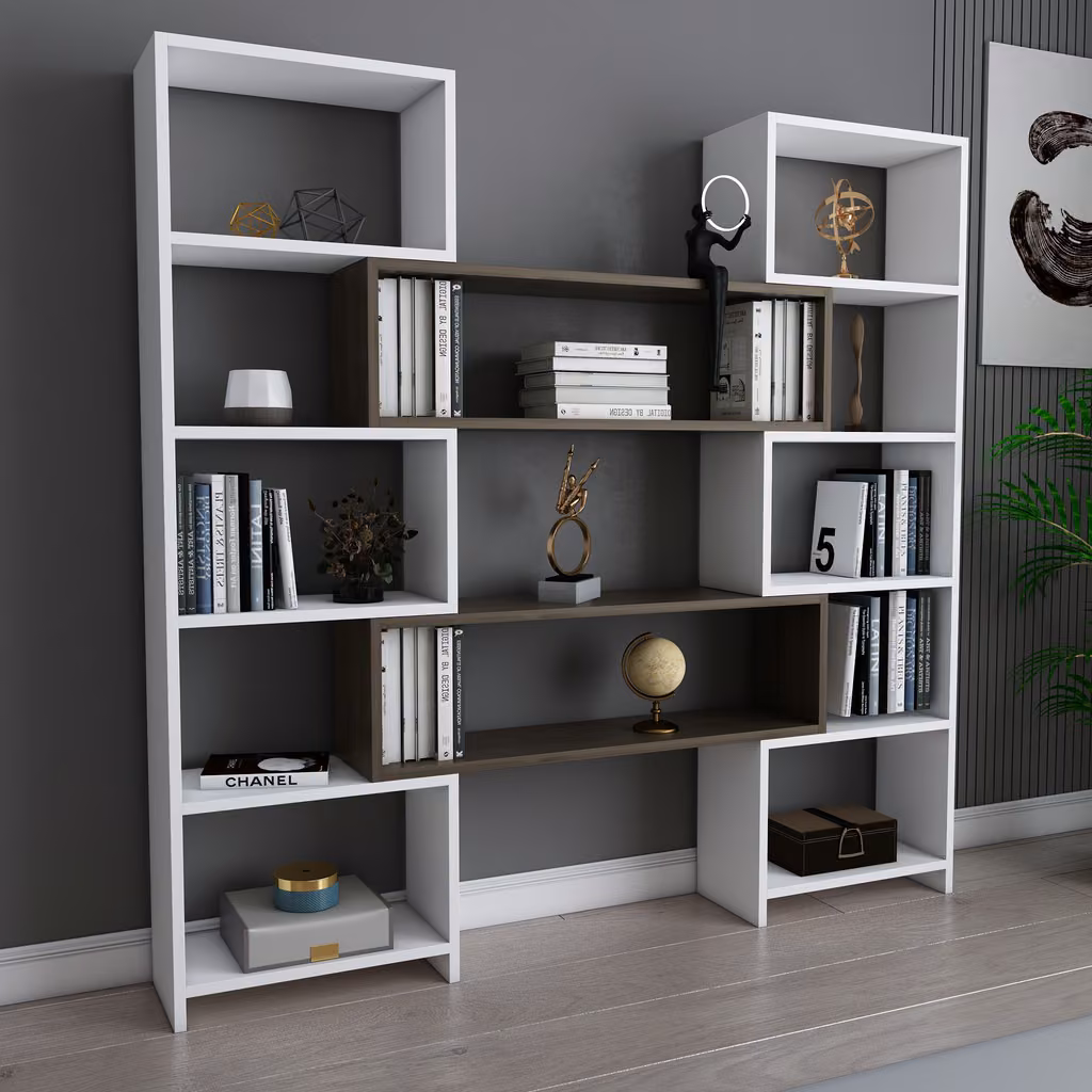 POYRAZ polica White&Walnut