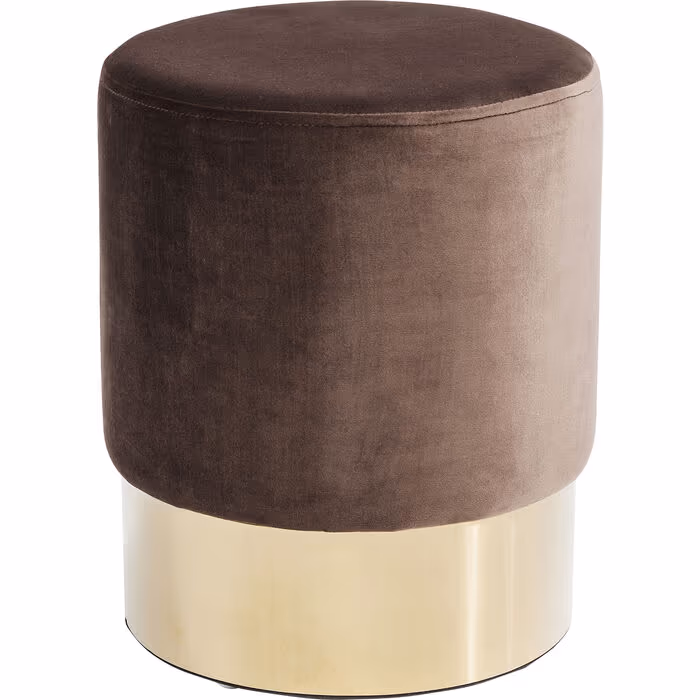 Tabure Cherry Brown Brass, O35 cm