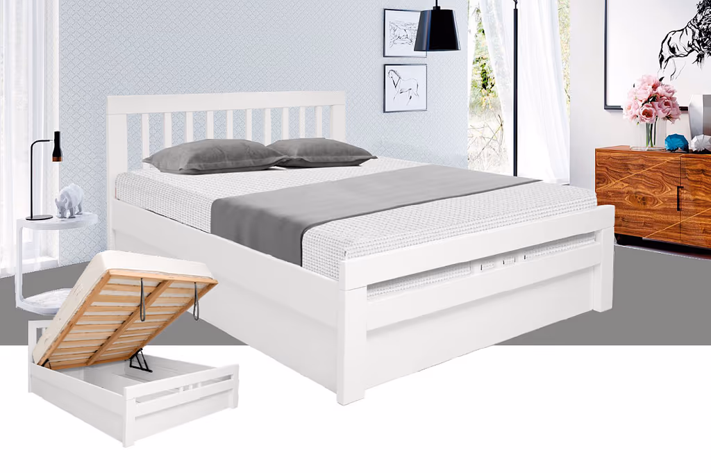 KREVET K-8 BOX  200X160 bijeli