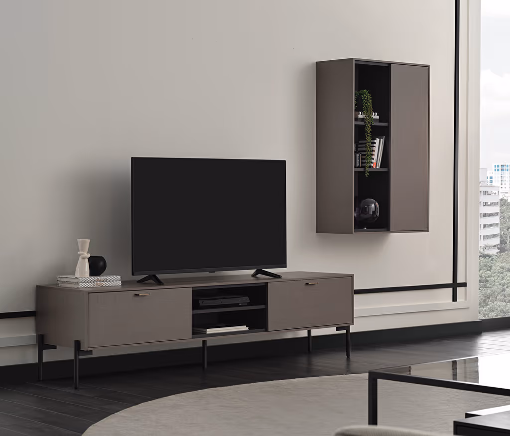 Berta Taupe TV Unit Combination 1