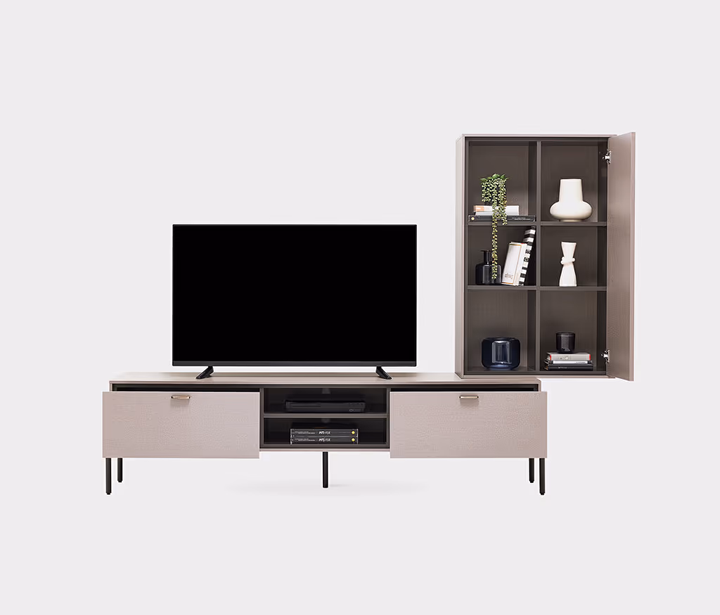 Berta Taupe TV Unit Combination 1