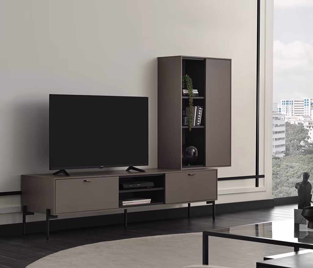 Berta Taupe TV Unit Combination 1