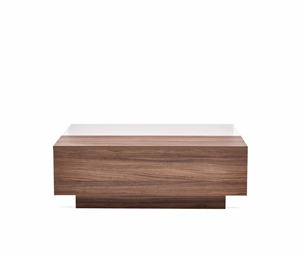 Cordell White - Walnut Coffee Table