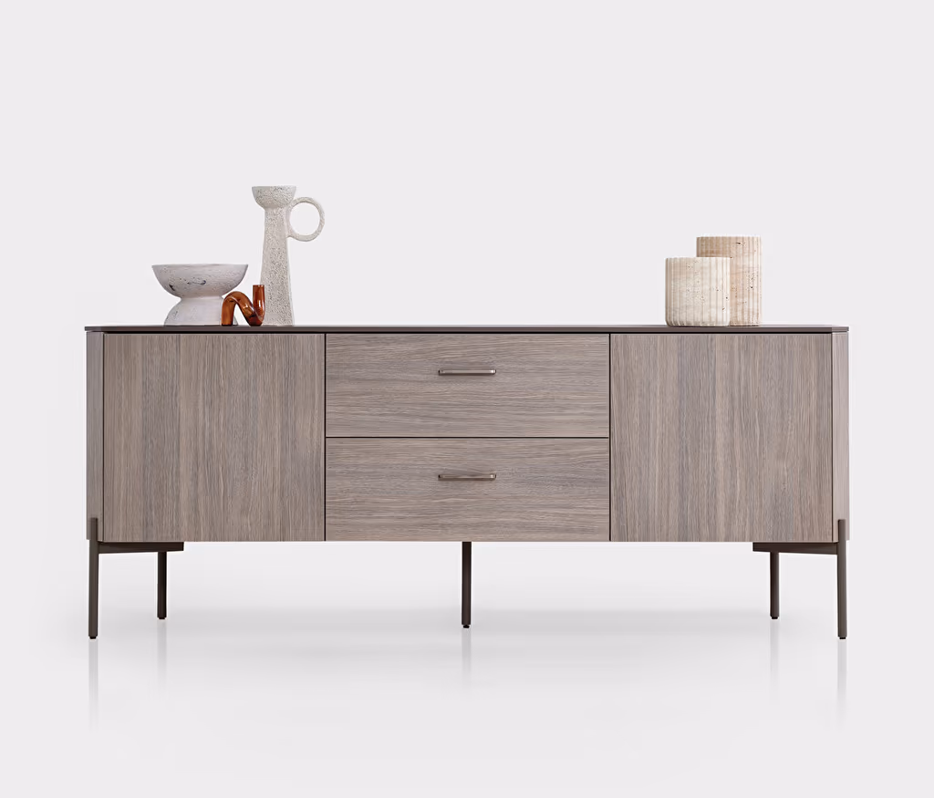 Varena Oak-Taupe Sideboard
