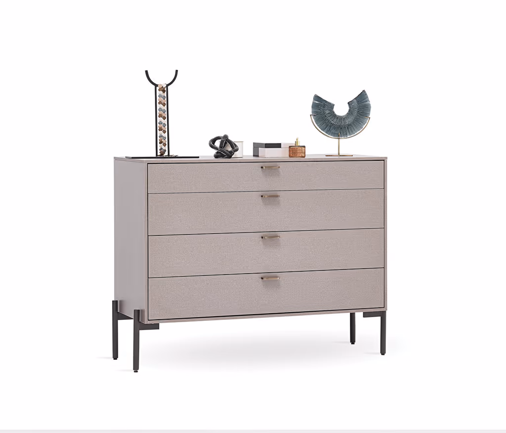 Berta Taupe Chest of Drawers