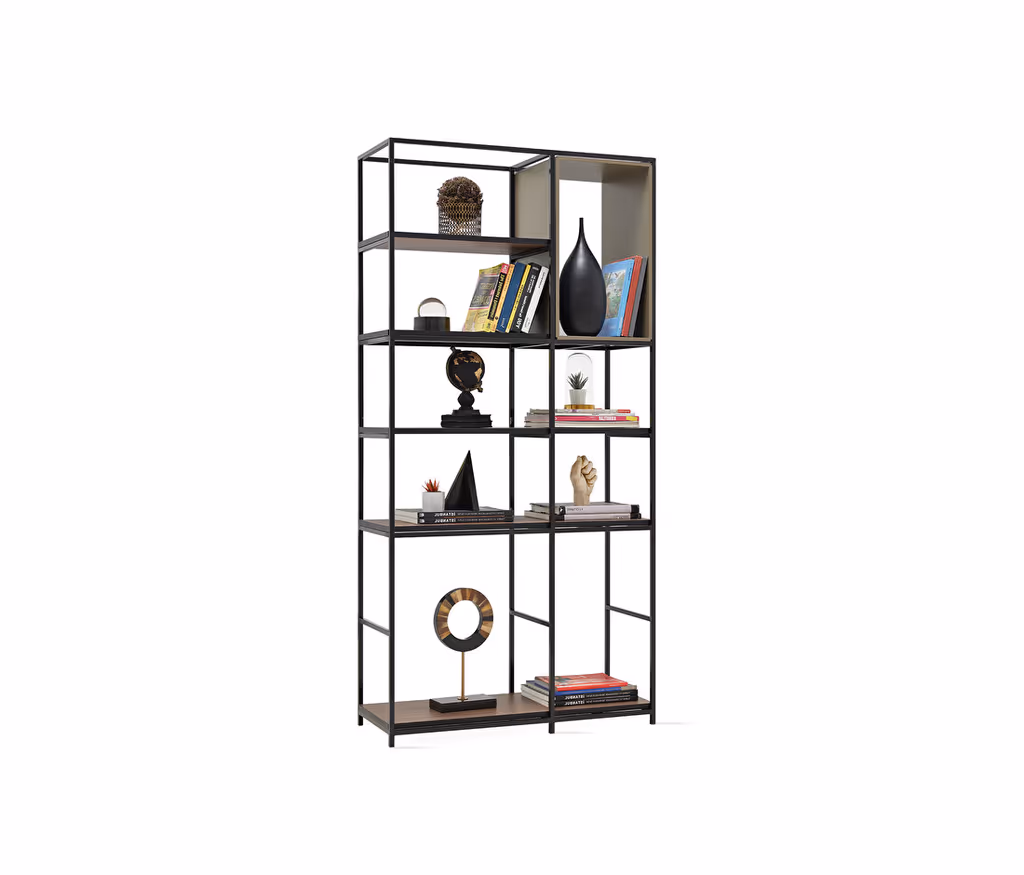Hampton Taupe Bookcase