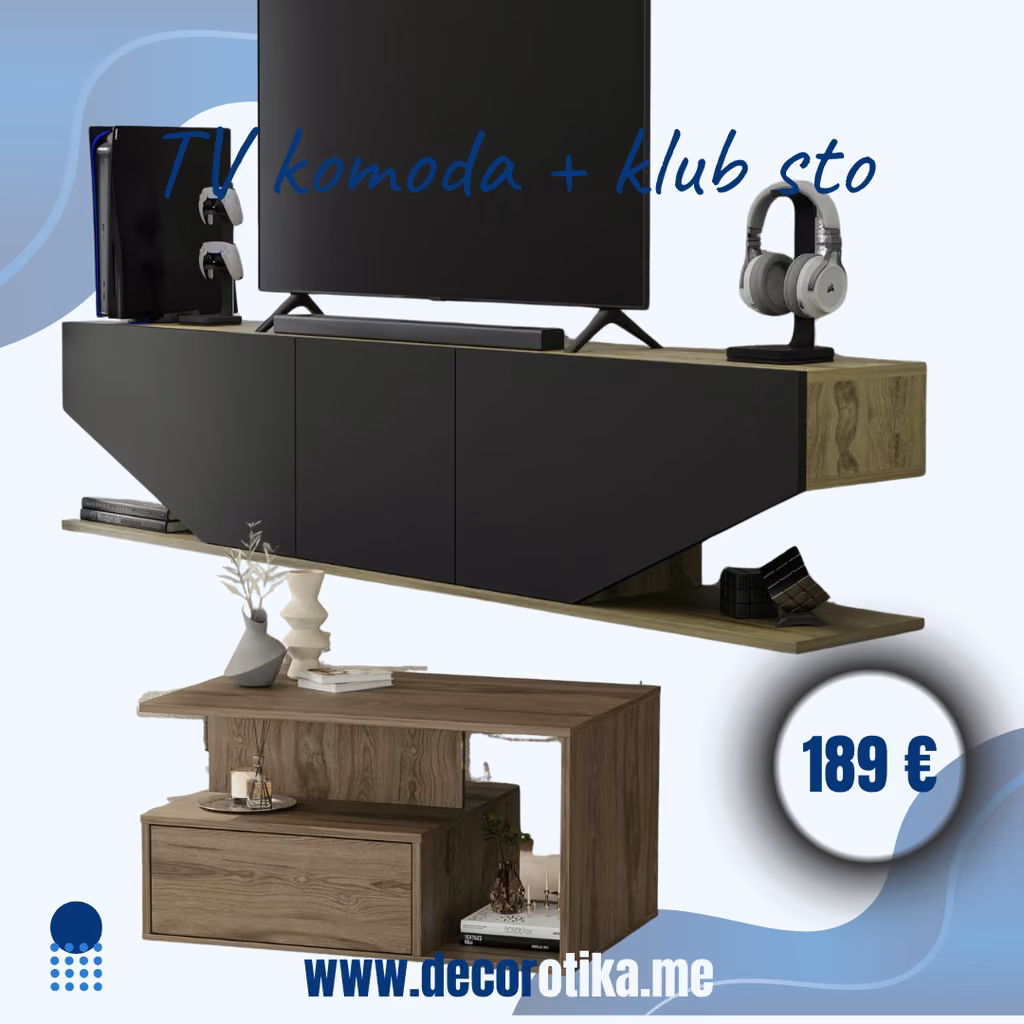 TV komoda Incia i klub sto Mana