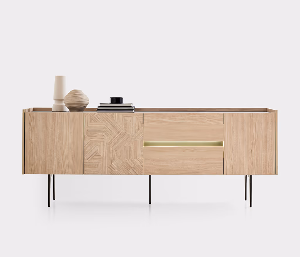 Terra Light Oak-Anthracite Sideboard