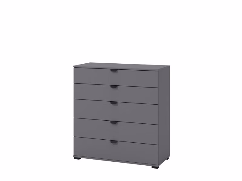 KOMODA DUERO 5F 90 grafit siva