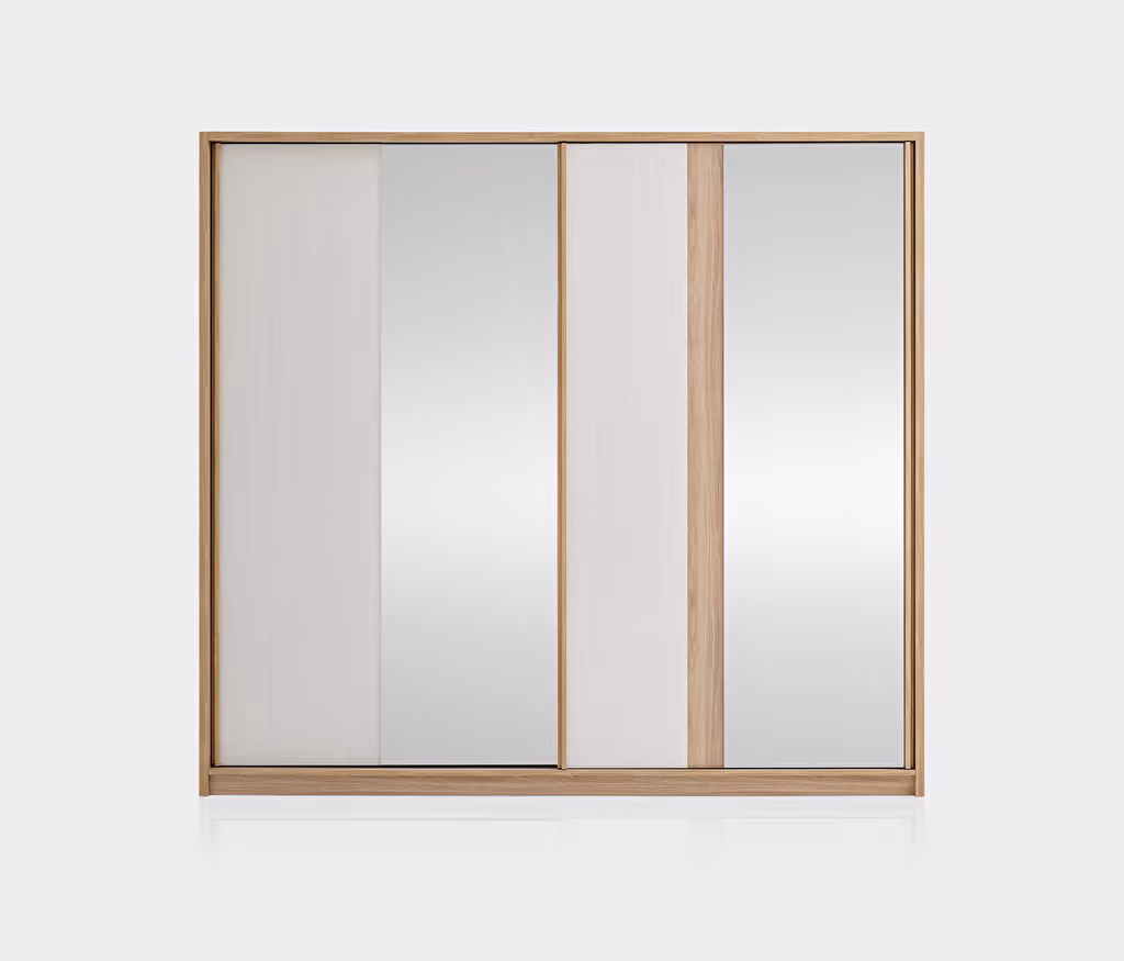 Perge Oak-Cream Wardrobe