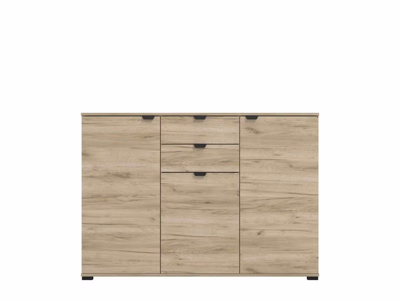 Komoda DUERO 3K2F sivi hrast