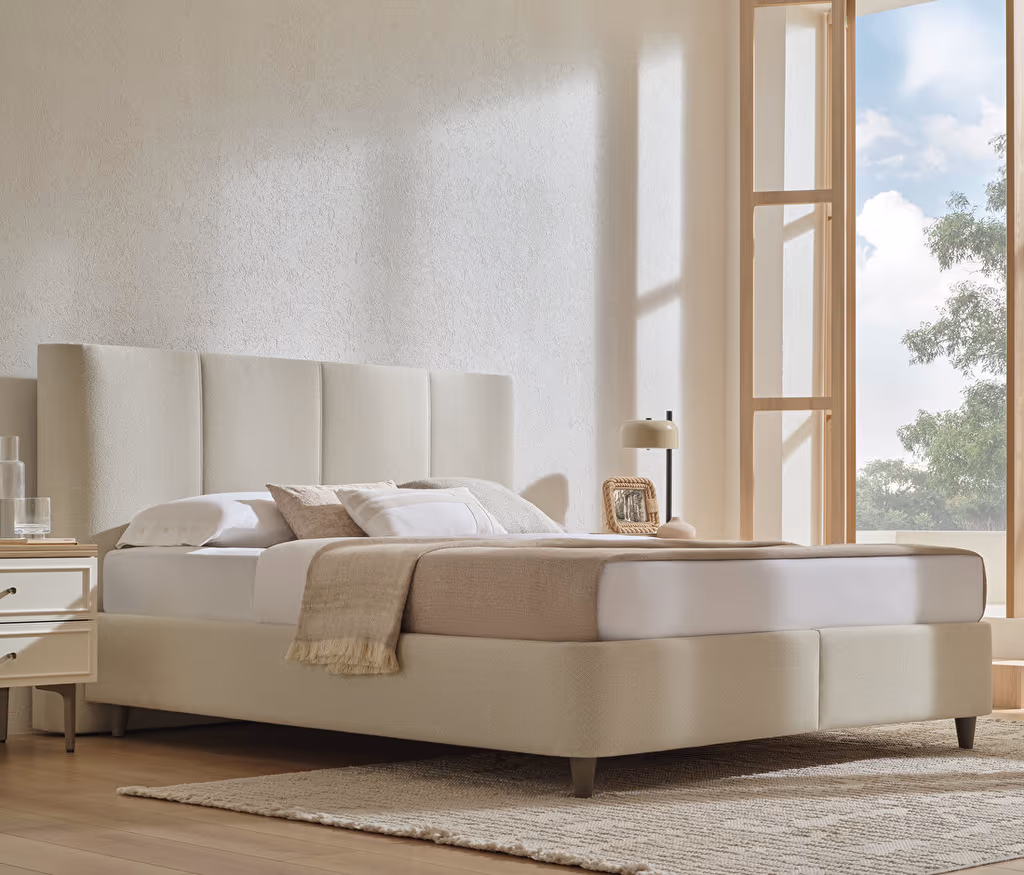 Marsana Bed Base with Headboard for Teens