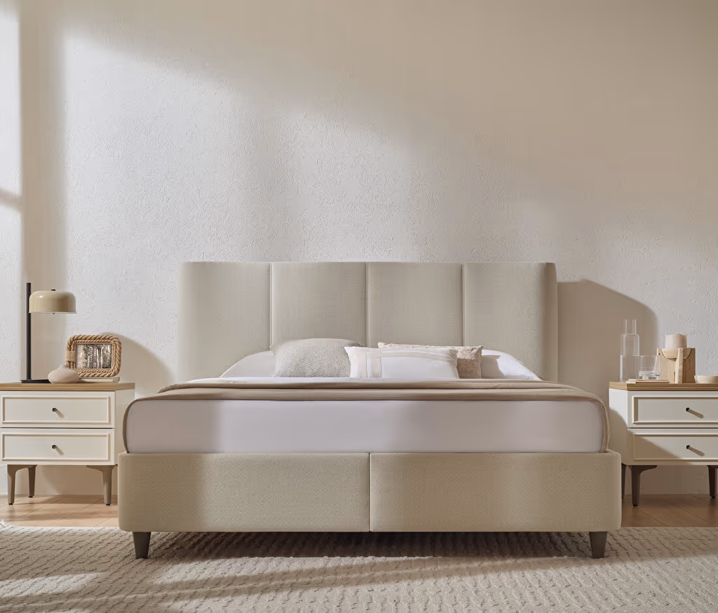 Marsana Bed Base with Headboard for Teens