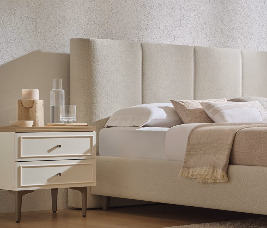 Marsana Bed Base with Headboard for Teens