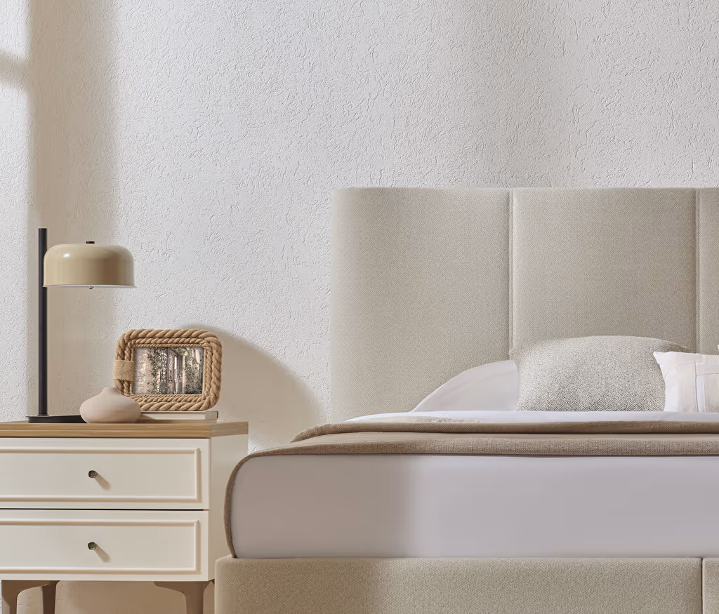Marsana Bed Base with Headboard for Teens