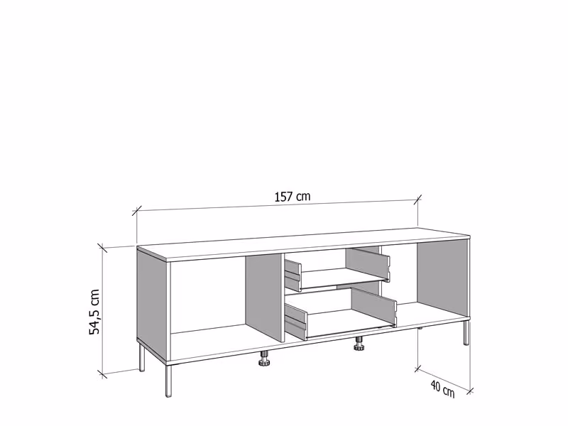 TV polica MAYENNE TV 157 3K2F2V