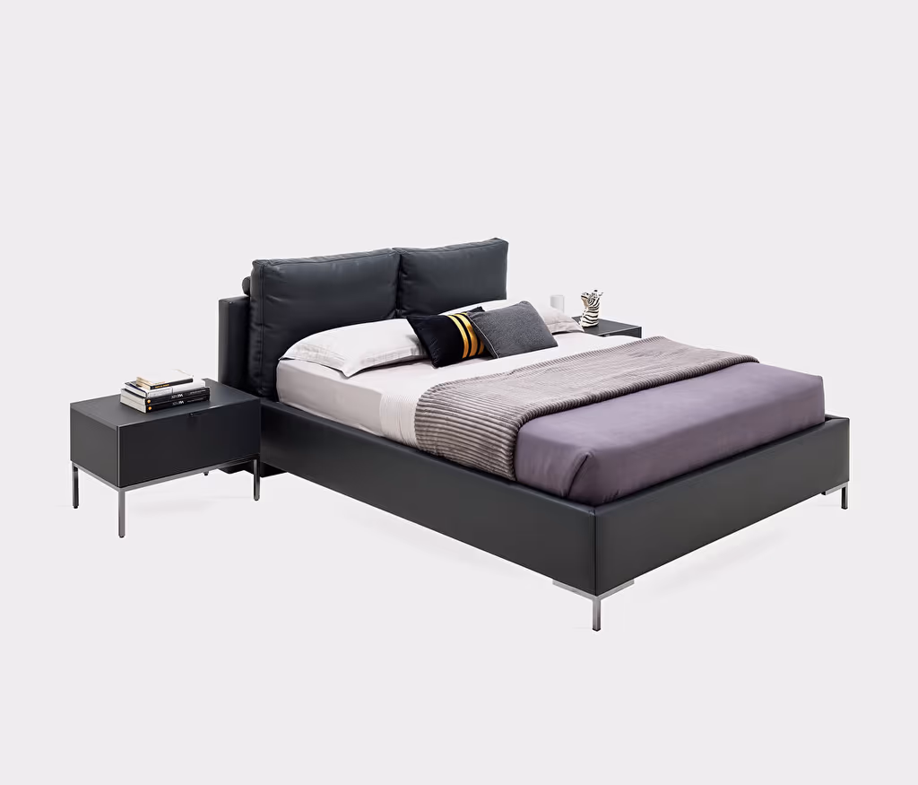 Legato Bed Base with Headboard for Teens