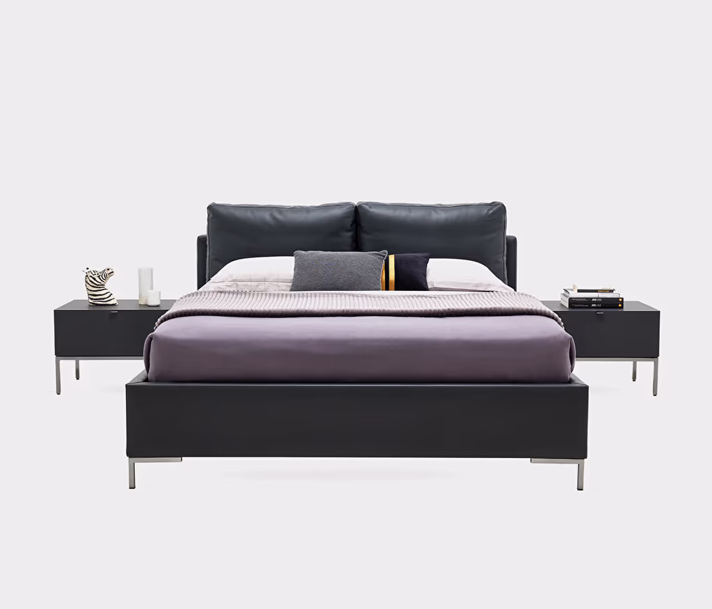 Legato Bed Base with Headboard for Teens