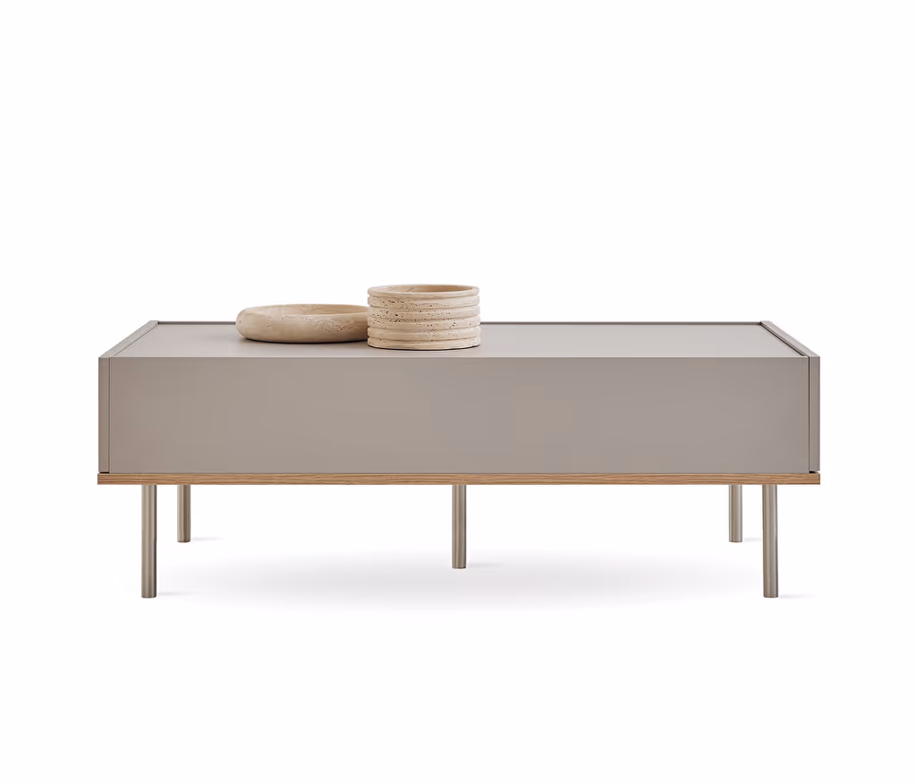 Cante Oak and Beige Coffee Table