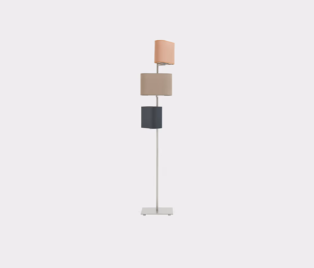 Linen Triple Floor Lamp