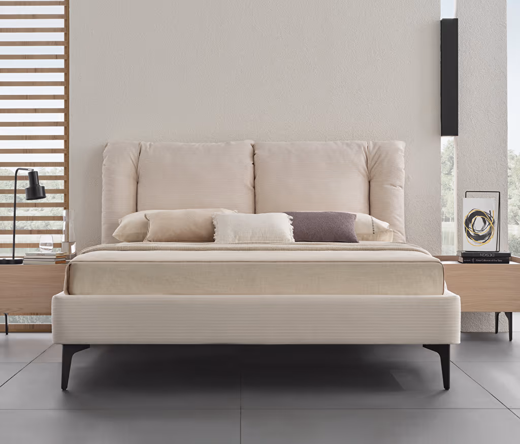 Terra Bed Base with Headboard for Teens