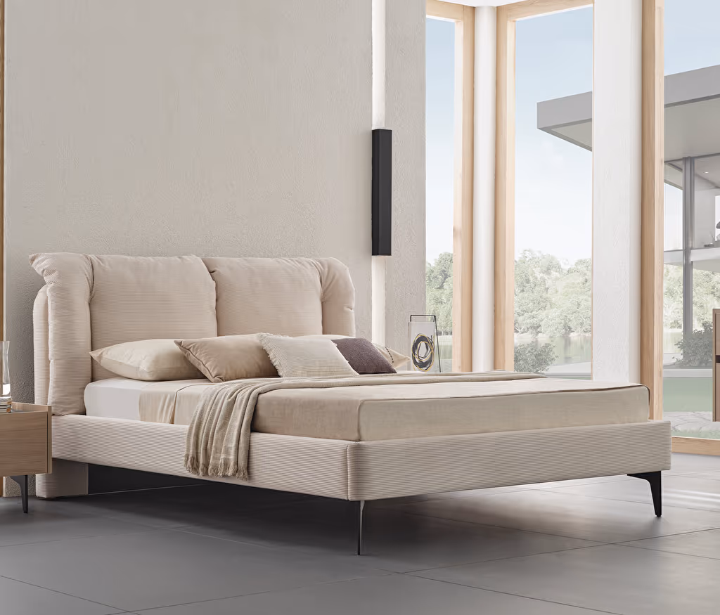 Terra Bed Base with Headboard for Teens