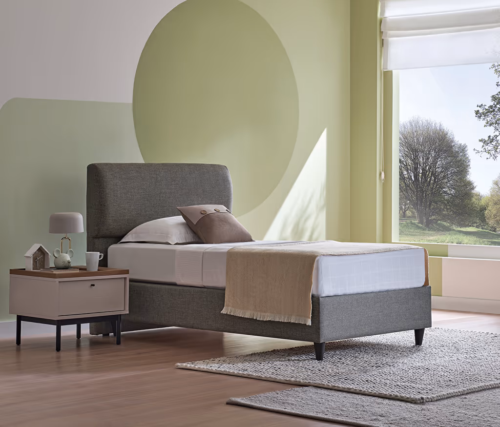 Loreto Bed Base with Headboard for Teens