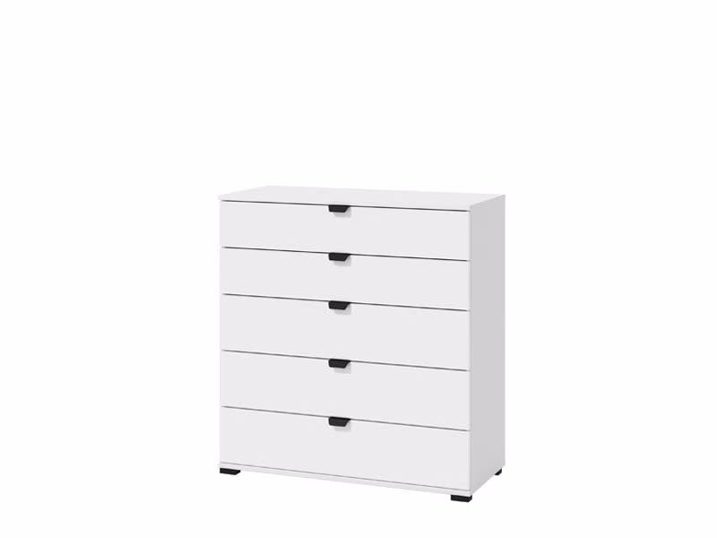 KOMODA DUERO 5F 90 bijela
