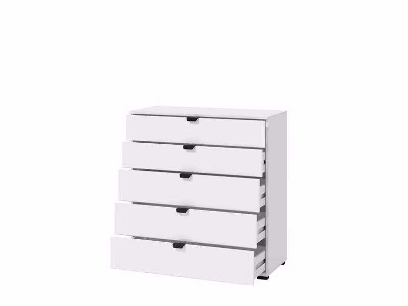 KOMODA DUERO 5F 90 bijela