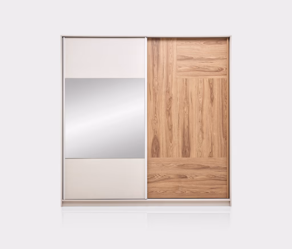 Loreto Off-White-Walnut Wardrobe