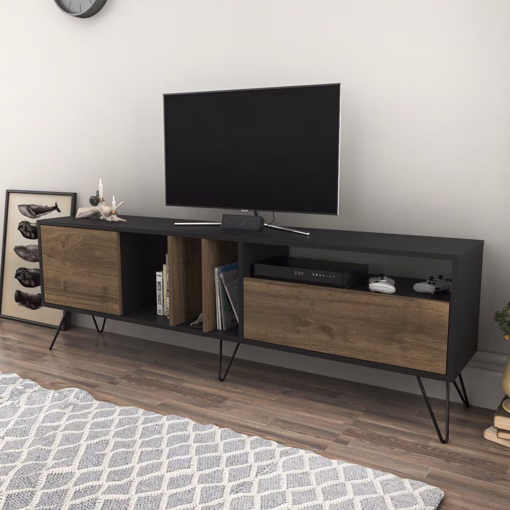 Mistico 1800 TV komoda crni i orah