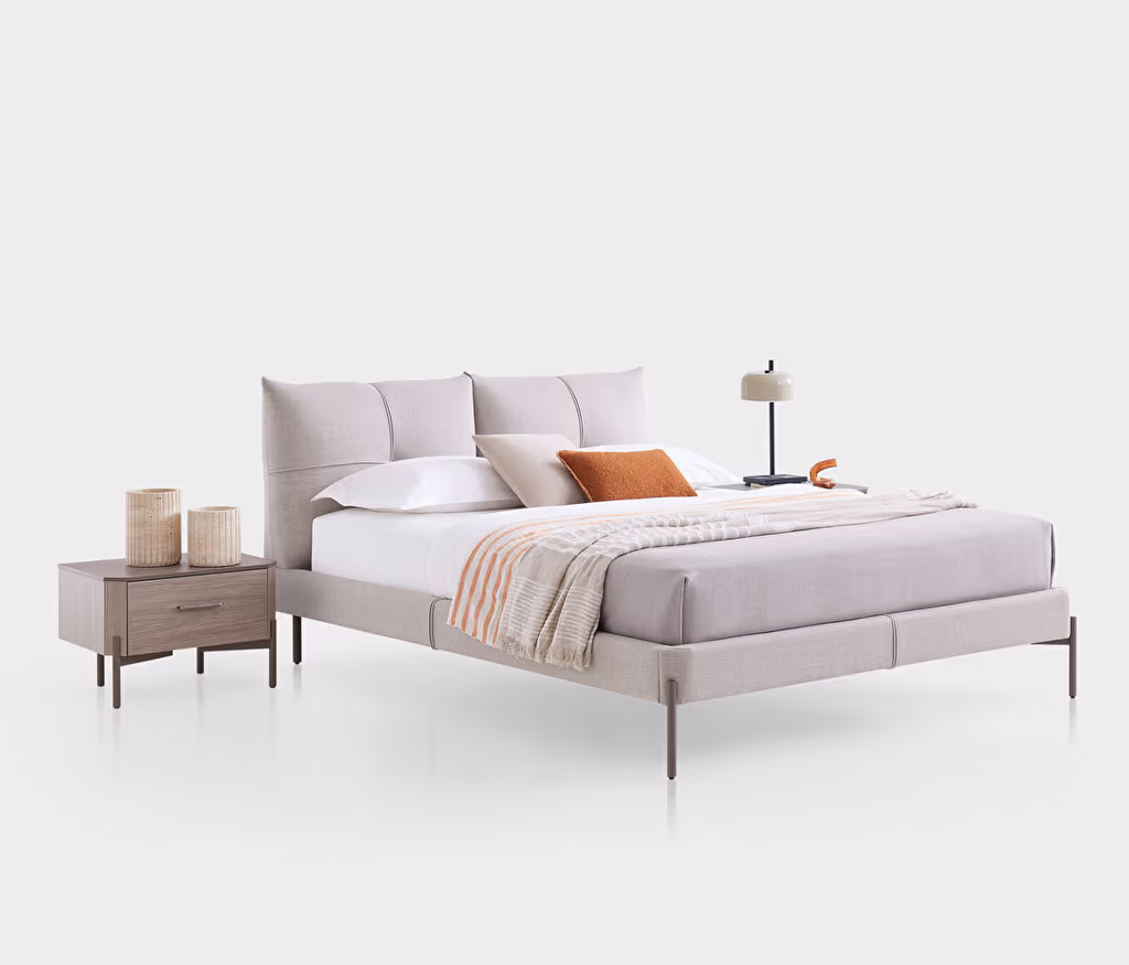 Varena Bedframe with Headboard(160x200 cm)
