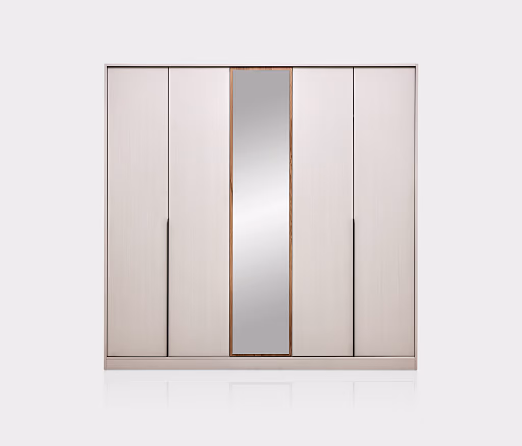 Loreto Off-White-Walnut Wardrobe