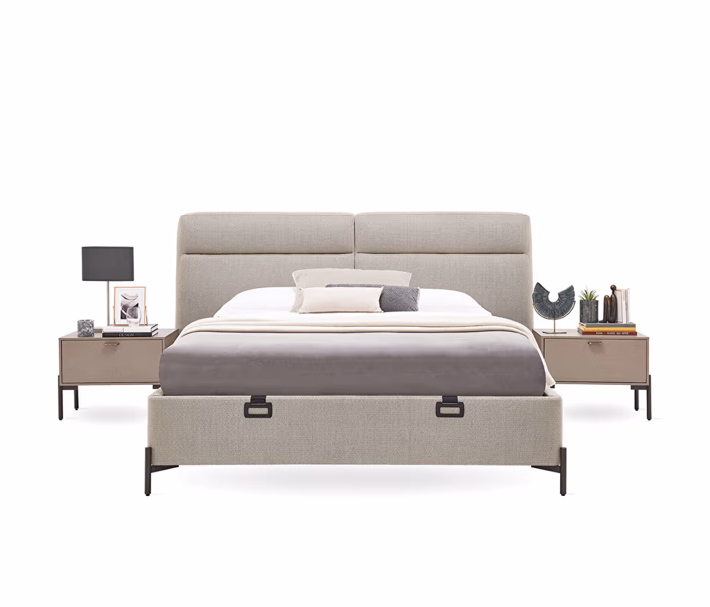 Berta Bed Base with Headboard for Teens