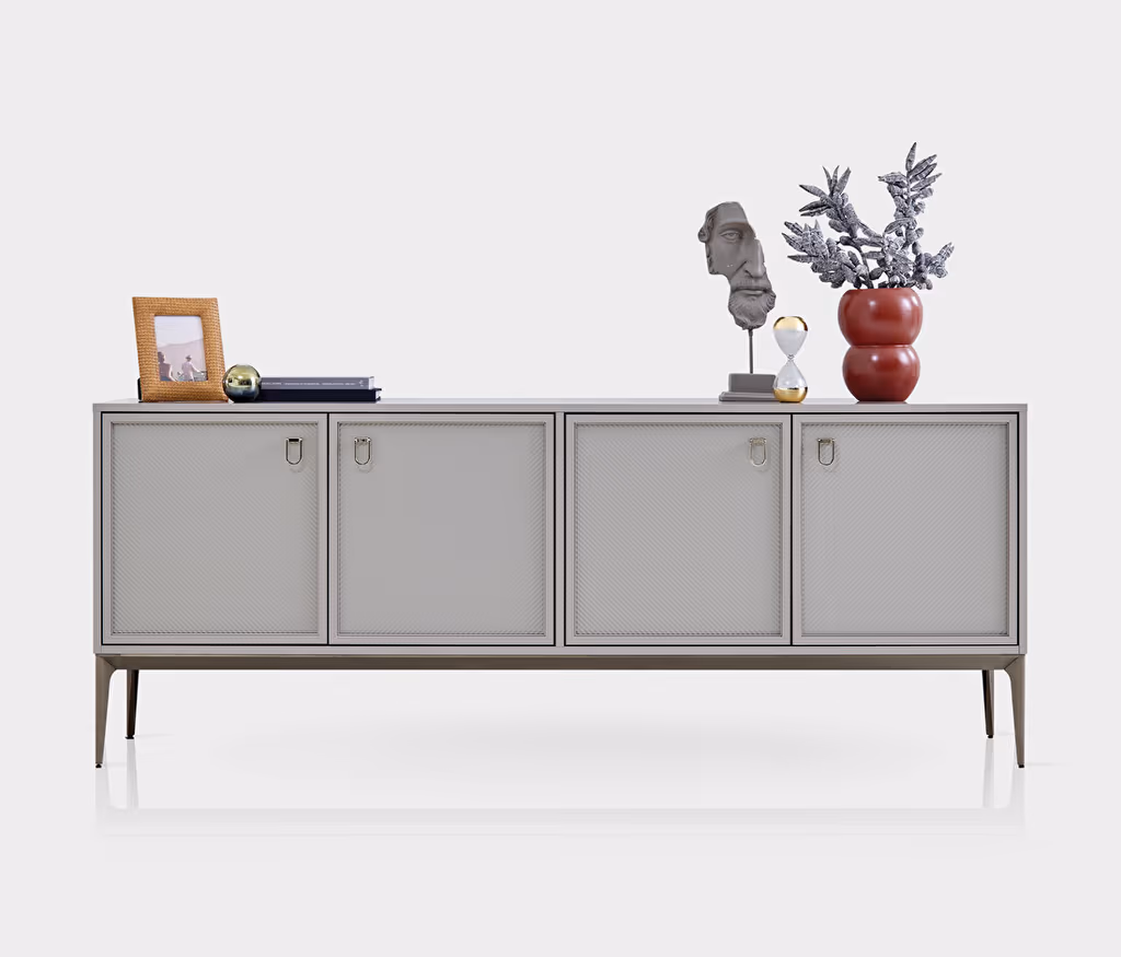 Hera Stone Colored Sideboard