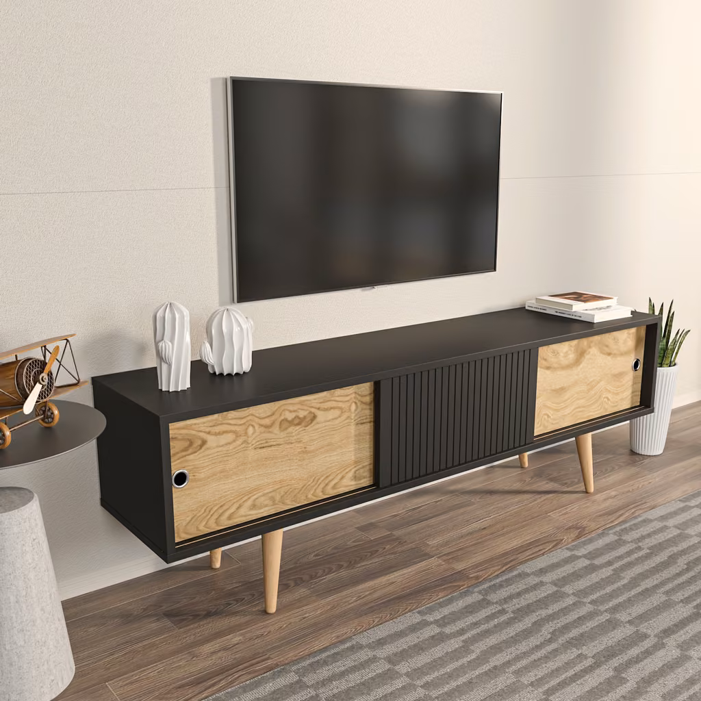 Ecrin TV komoda antracit i oud